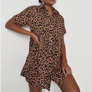 NWT Missguided Tall Animal Print Dress